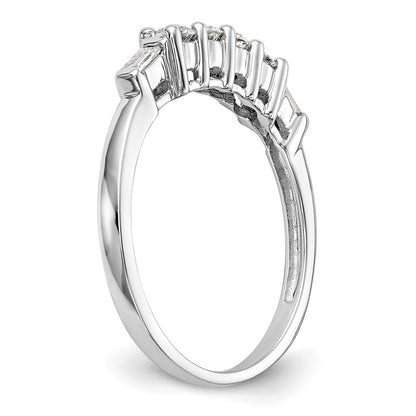 0.32ct. CZ Solid Real 14K White Gold Wedding Wedding Band Ring