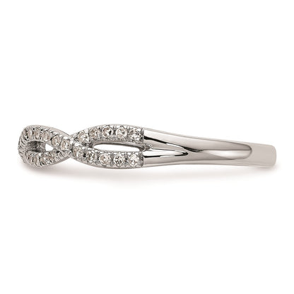 0.23ct. CZ Solid Real 14K White Gold Wedding Wedding Band Ring