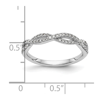 0.23ct. CZ Solid Real 14K White Gold Wedding Wedding Band Ring