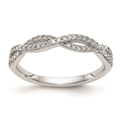 0.23ct. CZ Solid Real 14K White Gold Wedding Wedding Band Ring