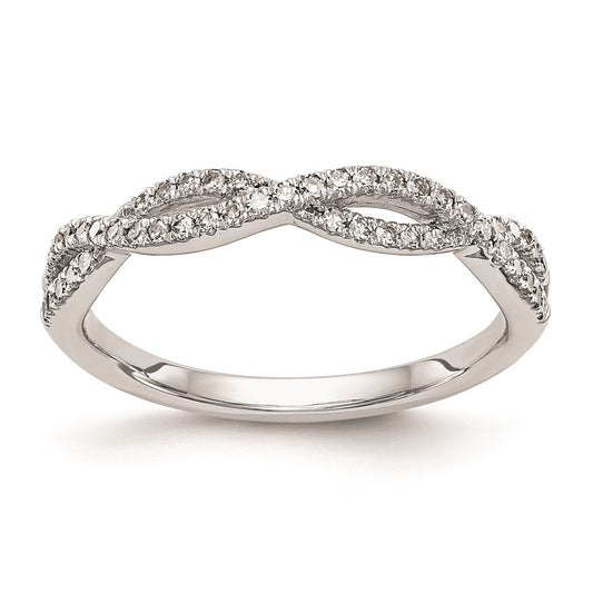 0.23ct. CZ Solid Real 14K White Gold Wedding Wedding Band Ring