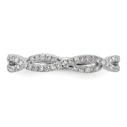 0.23ct. CZ Solid Real 14K White Gold Wedding Wedding Band Ring