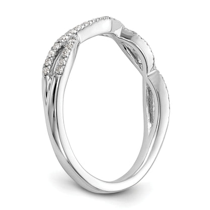0.23ct. CZ Solid Real 14K White Gold Wedding Wedding Band Ring