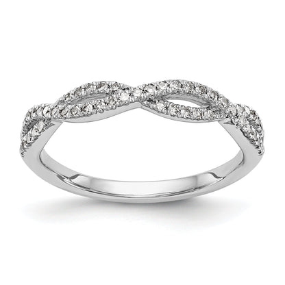 0.23ct. CZ Solid Real 14K White Gold Wedding Wedding Band Ring