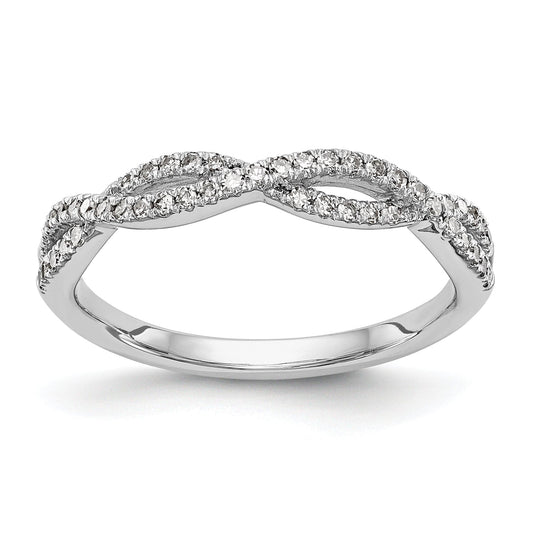0.23ct. CZ Solid Real 14K White Gold Wedding Wedding Band Ring