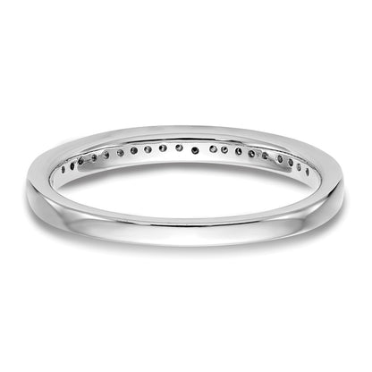 0.12ct. CZ Solid Real 14K White Gold Wedding Wedding Band Ring