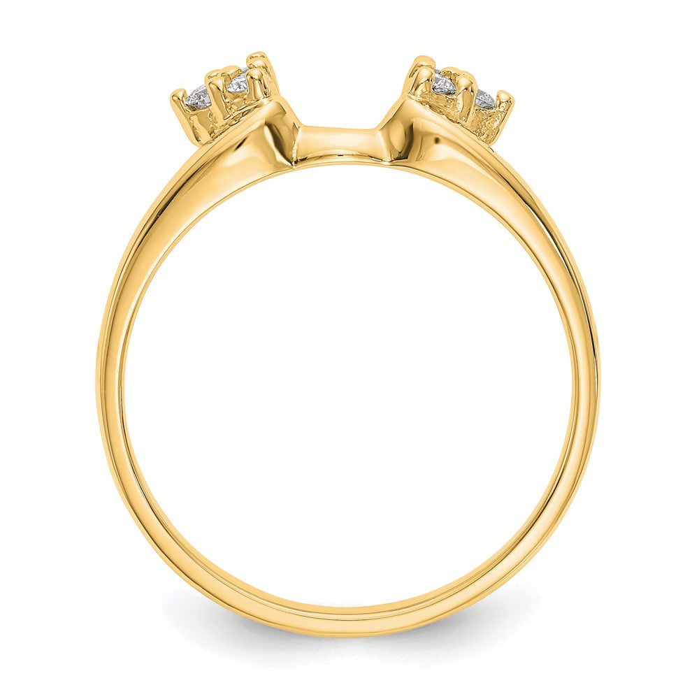 14K Yellow Gold Real Diamond Wrap