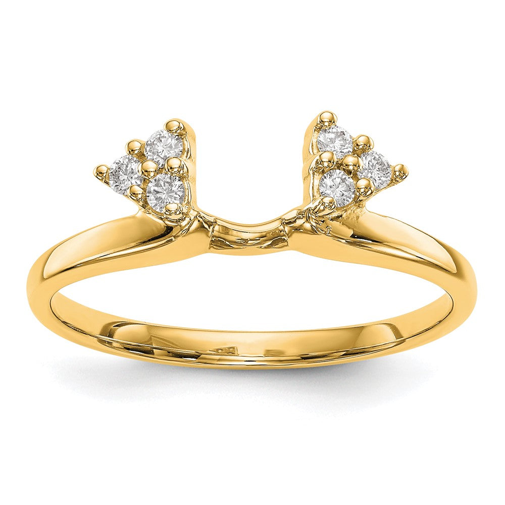 14K Yellow Gold Real Diamond Wrap