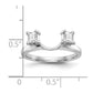 0.34ct. CZ Solid Real 14K White Gold WrapRing