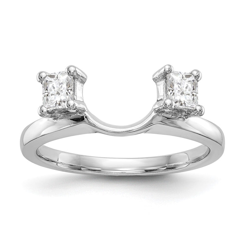 14K White Gold Real Diamond Wrap