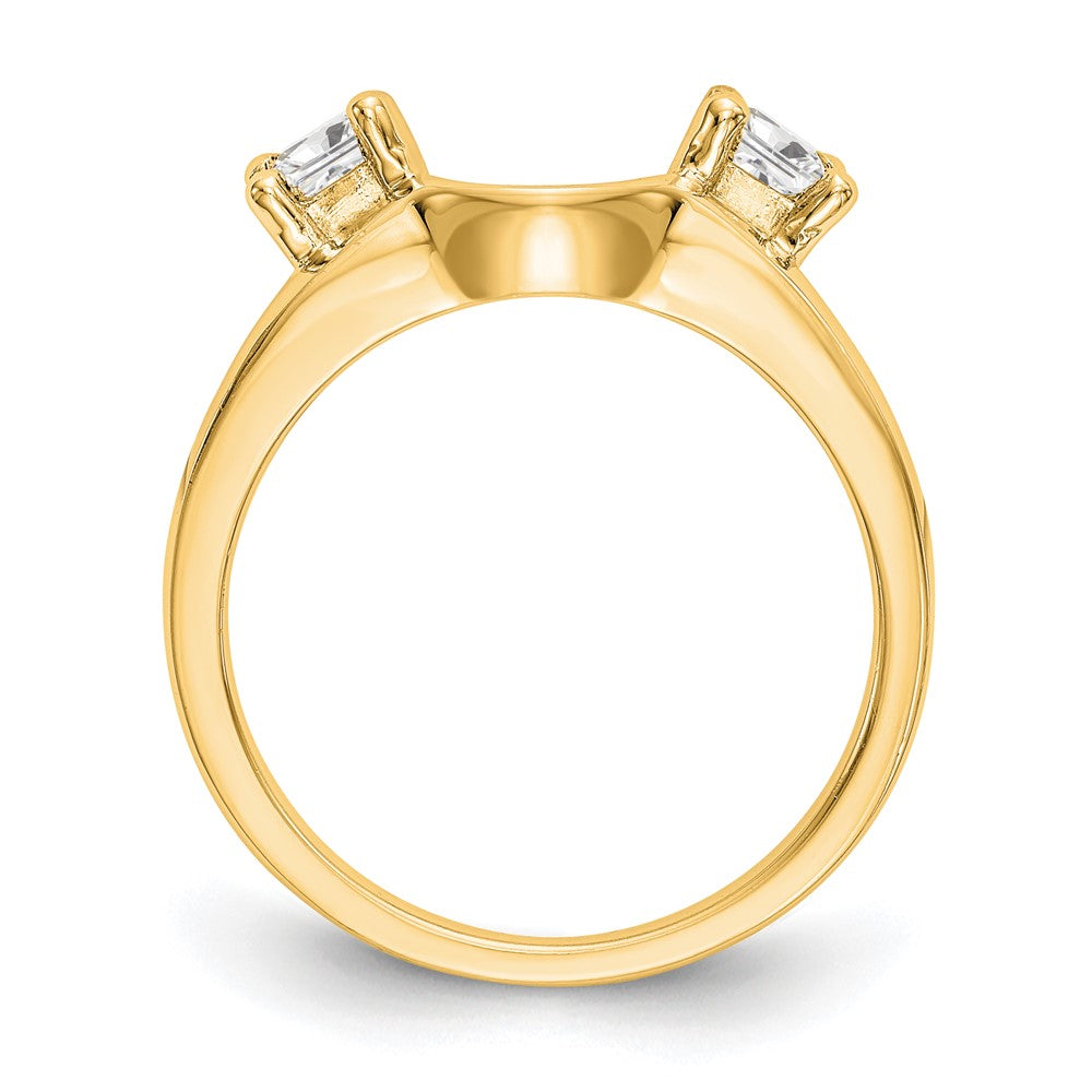 14K Yellow Gold Real Diamond Wrap