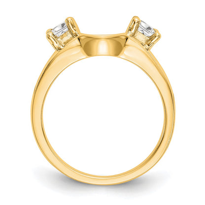 14K Yellow Gold Real Diamond Wrap