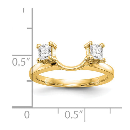 14K Yellow Gold Real Diamond Wrap