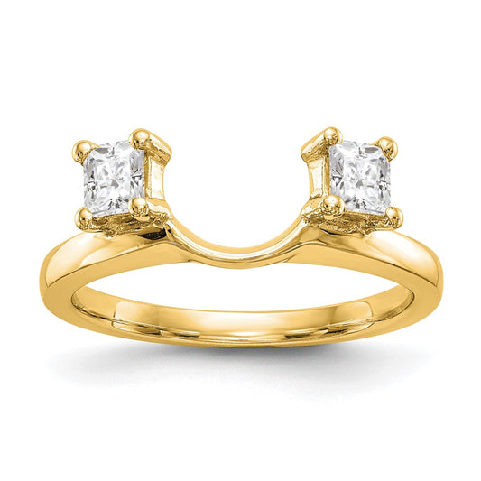 14K Yellow Gold Real Diamond Wrap