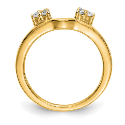 14K Yellow Gold Real Diamond Wrap