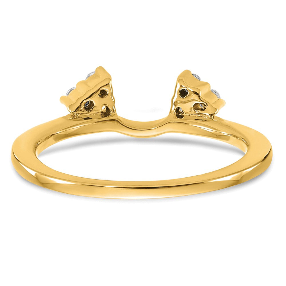 14K Yellow Gold Real Diamond Wrap