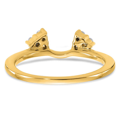 14K Yellow Gold Real Diamond Wrap