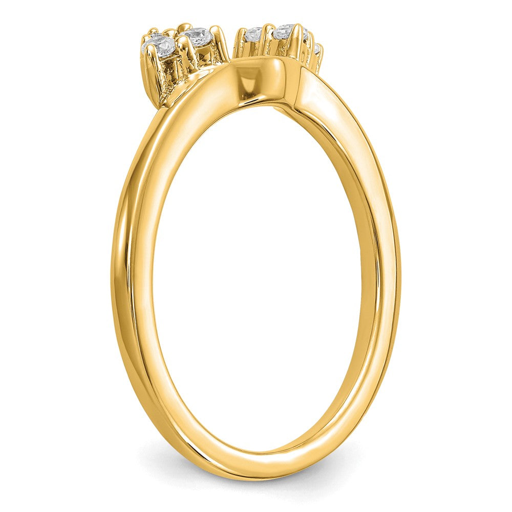 14K Yellow Gold Real Diamond Wrap