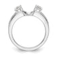 0.58ct. CZ Solid Real 14K White Gold WrapRing