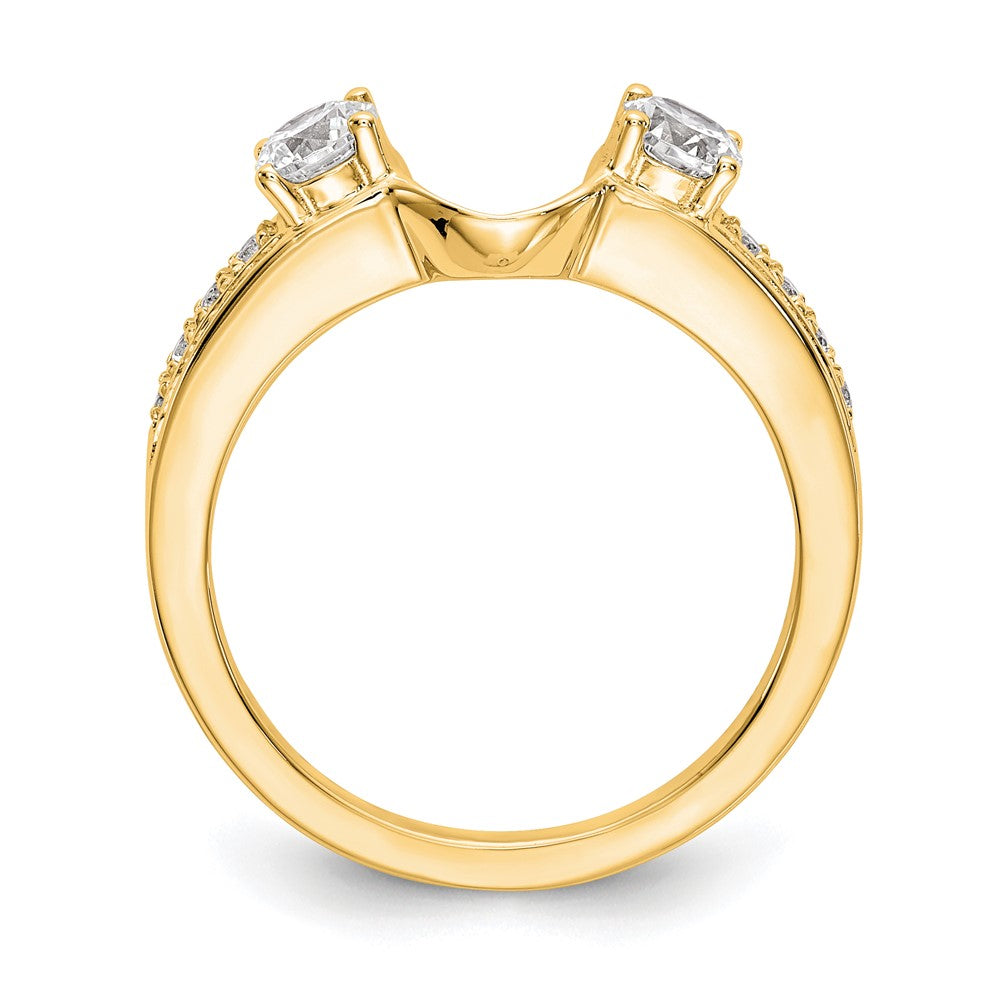 14K Yellow Gold Real Diamond Wrap