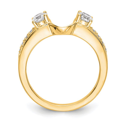 14K Yellow Gold Real Diamond Wrap