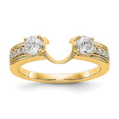 14K Yellow Gold Real Diamond Wrap