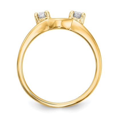 14K Yellow Gold Real Diamond Wrap