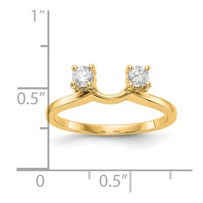 14K Yellow Gold Real Diamond Wrap
