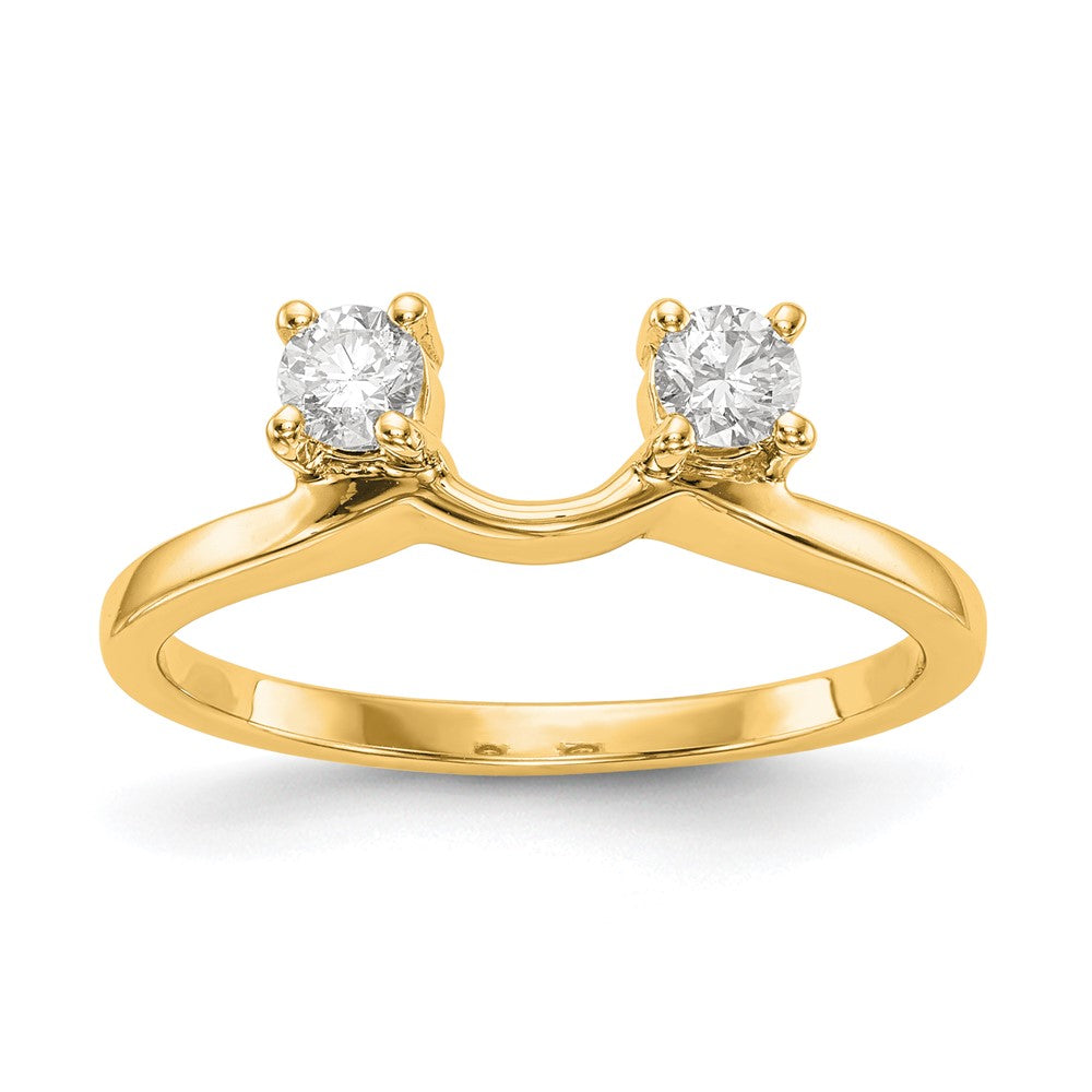 14K Yellow Gold Real Diamond Wrap