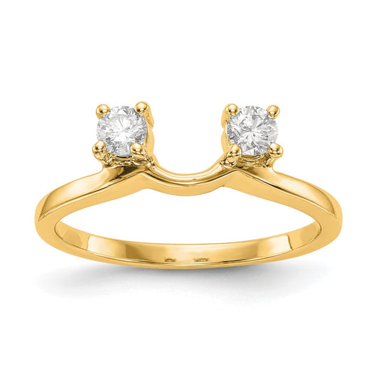 14K Yellow Gold Real Diamond Wrap