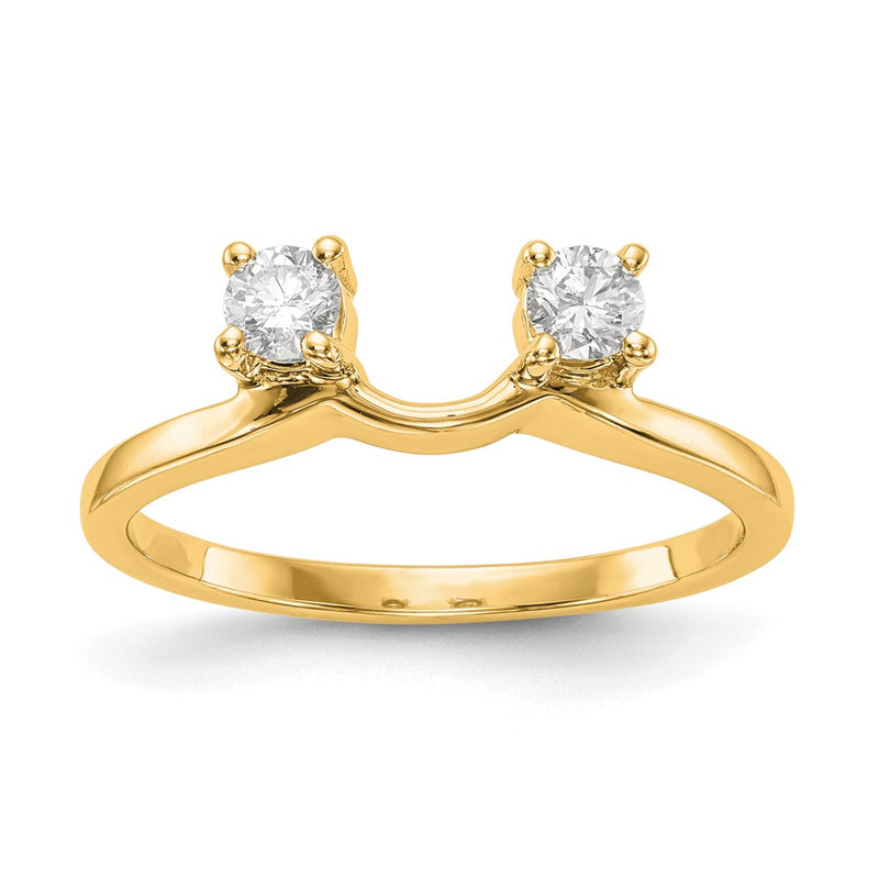14K Yellow Gold Real Diamond Wrap