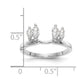 0.46ct. CZ Solid Real 14K White Gold WrapRing