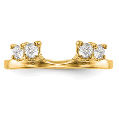 14K Yellow Gold Real Diamond Wrap