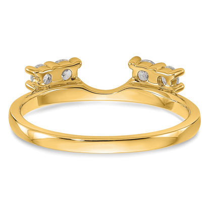 14K Yellow Gold Real Diamond Wrap
