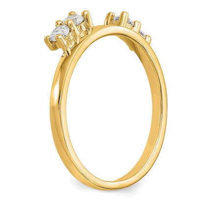 14K Yellow Gold Real Diamond Wrap