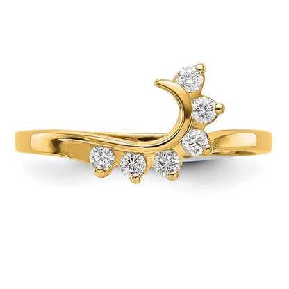 14K Yellow Gold Real Diamond Wrap