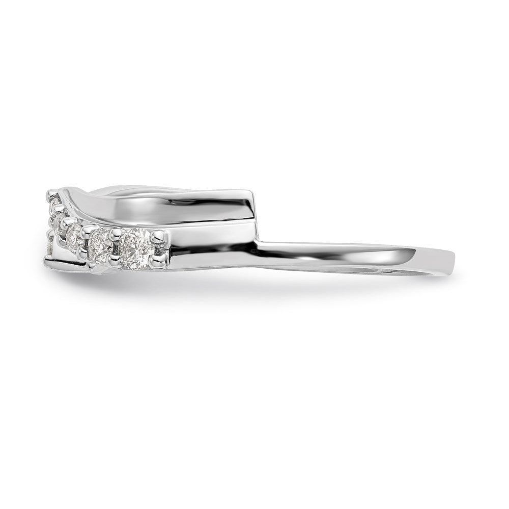 14K White Gold Real Diamond Wrap