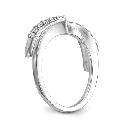 14K White Gold Real Diamond Wrap