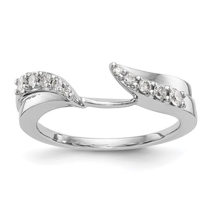 14K White Gold Real Diamond Wrap