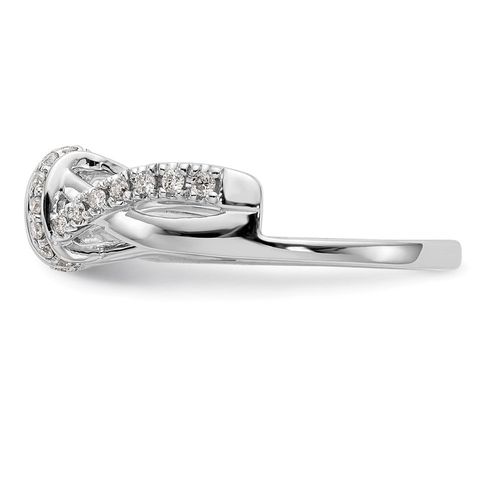14K White Gold Real Diamond Wrap
