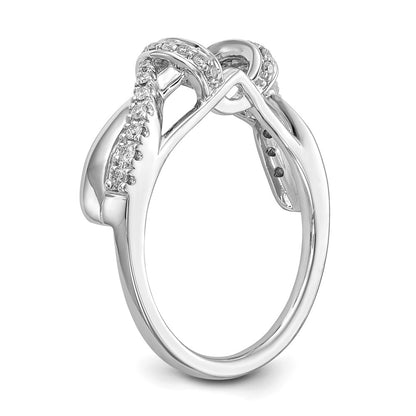 14K White Gold Real Diamond Wrap