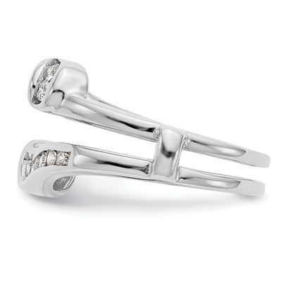 14K White Gold Real Diamond Guard
