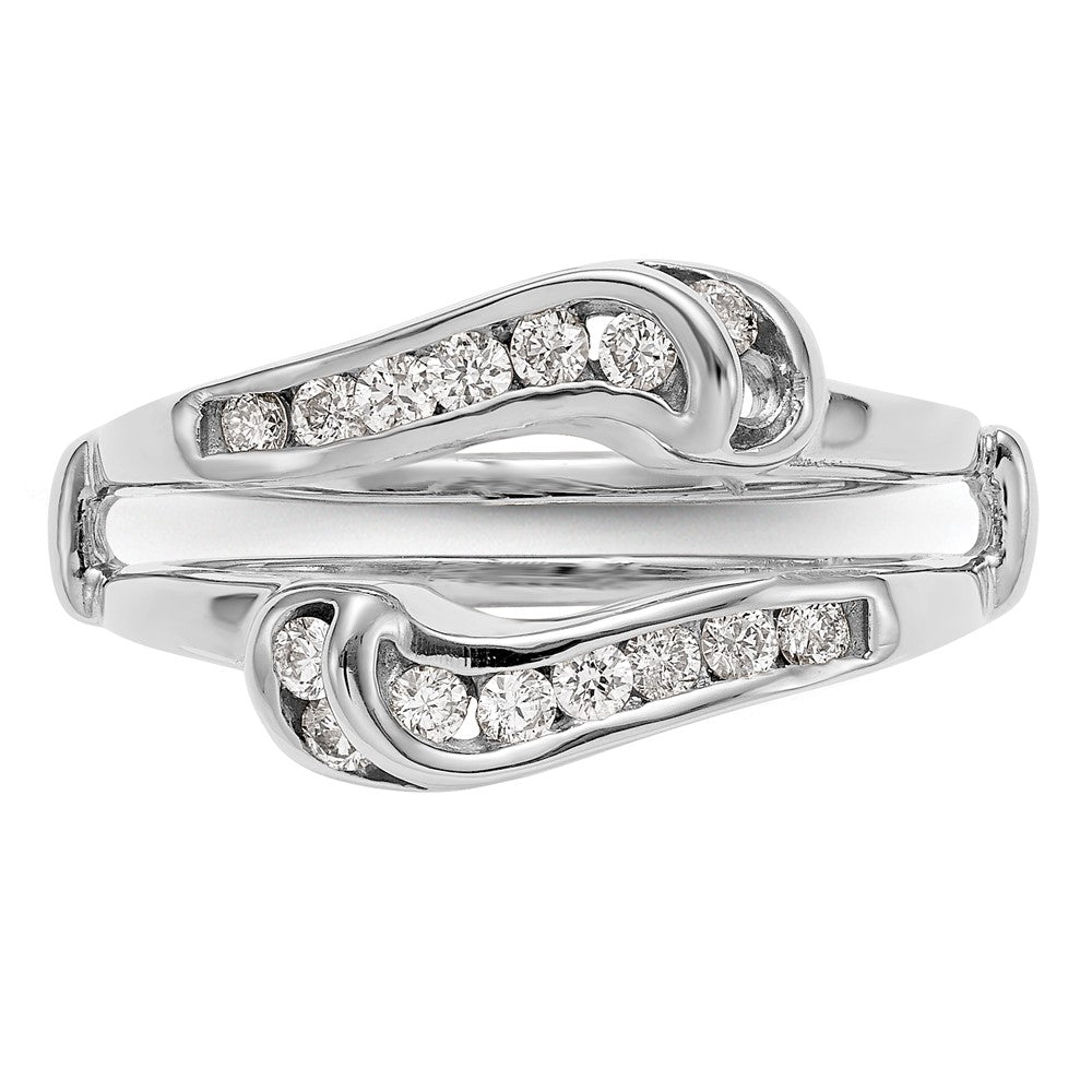 14K White Gold Real Diamond Guard