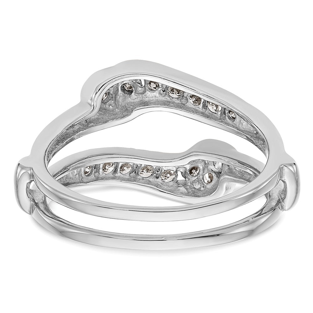 14K White Gold Real Diamond Guard
