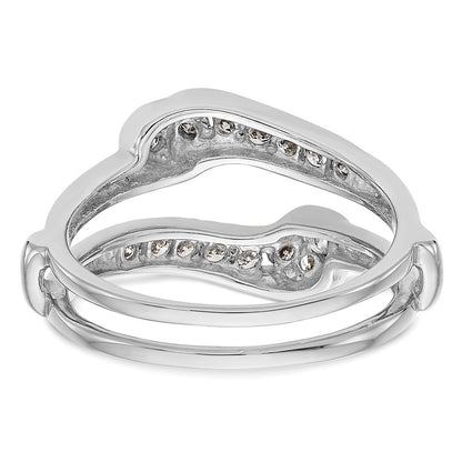 14K White Gold Real Diamond Guard