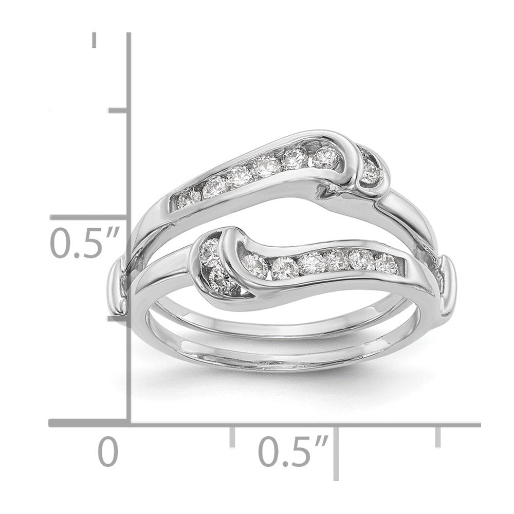 14K White Gold Real Diamond Guard