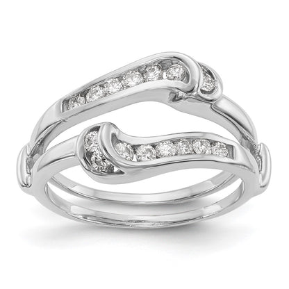14K White Gold Real Diamond Guard