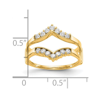 14K Yellow Gold Real Diamond Guard