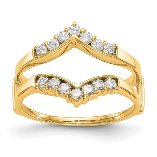 14K Yellow Gold Real Diamond Guard