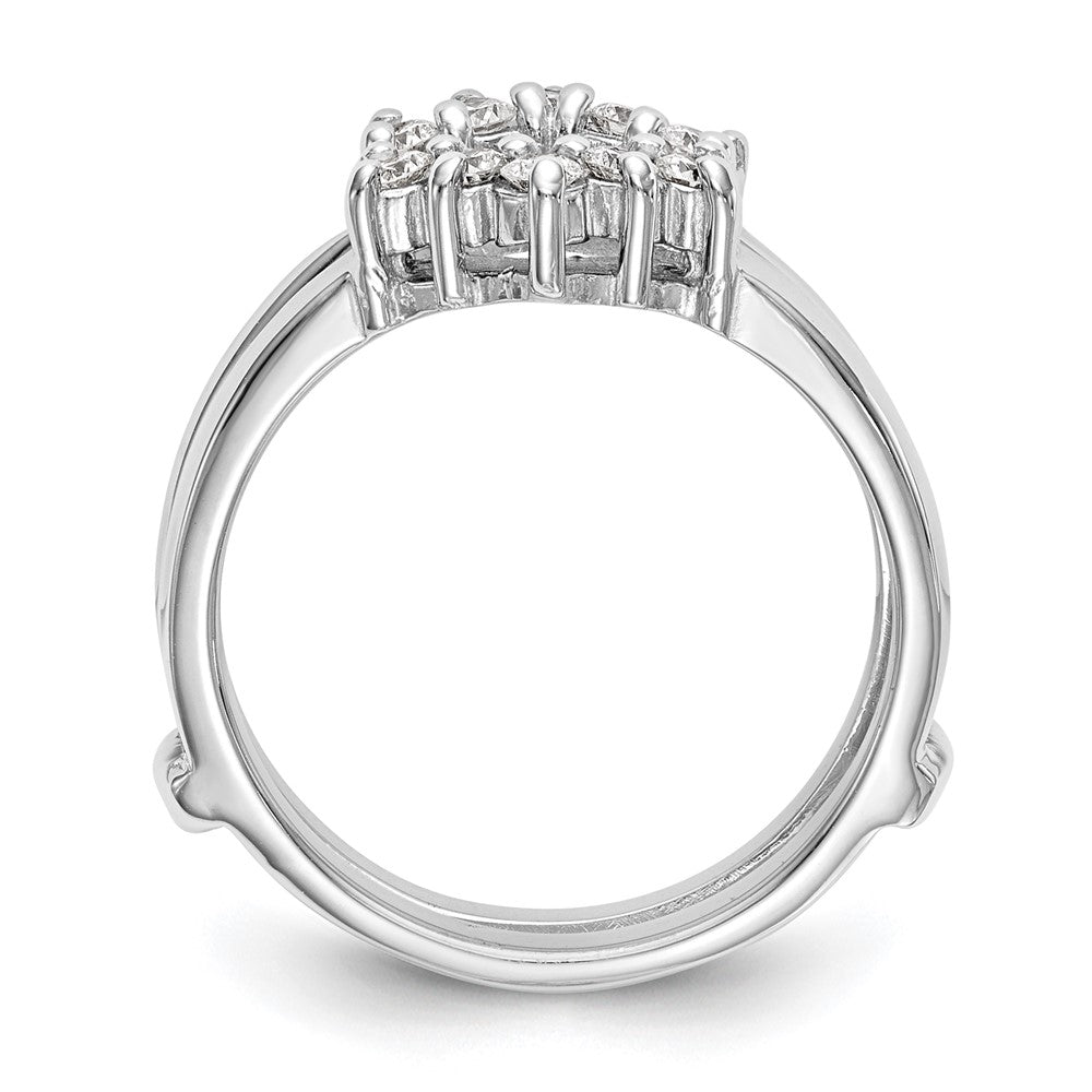 14K White Gold Real Diamond Guard